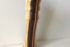 Pepper grinder (maple, purple heart, plywood, wedge)